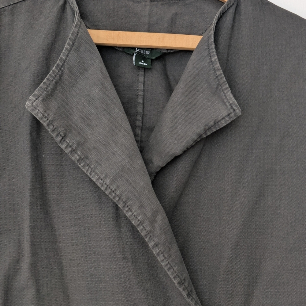 J. Crew City Fit Cropped Twill ModernJacket Prototype Sample 40" Bust Size 6 - Picture 4 of 8